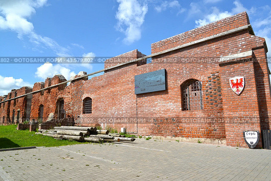 Форбург замка Бранденбург, XIII век. Калининградская область (2024 год). Редакционное фото, фотограф Ирина Борсученко / Фотобанк Лори