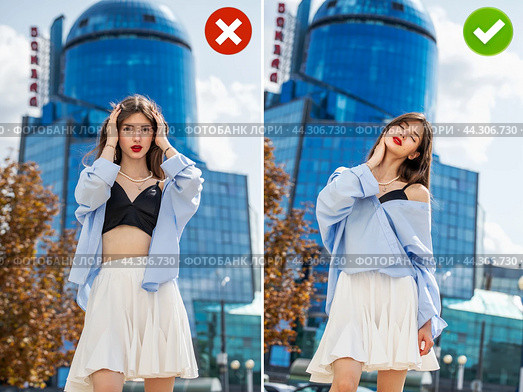 Фотопозирование. Common mistakes in female posing and how to avoid them. Photo poses. Стоковое фото, фотограф Андрей Аркуша / Фотобанк Лори