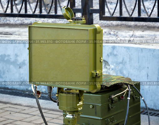 Фрагмент радиолокационной станция ближней разведки СРБ-5 (2019 год). Редакционное фото, фотограф Вячеслав Палес / Фотобанк Лори