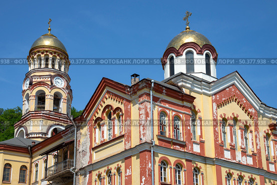 Фрагмент старинного монастыря Симона Кананита. Новый Афон, Абхазия. Стоковое фото, фотограф Анна Карасева / Фотобанк Лори