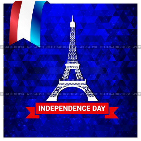 France Independence day design vector. Стоковая иллюстрация, агентство Ingram Publishing / Фотобанк Лори