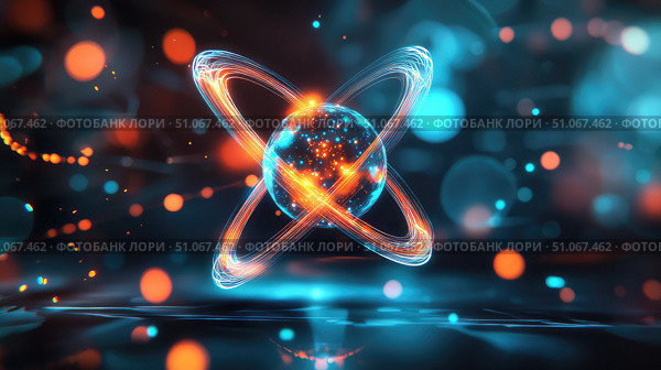 friction sliding atom ai generated. Стоковое AI-изображение, AI-художник Vectorwin / Фотобанк Лори