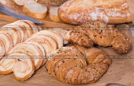 Fried Palmier laid out on counter. Стоковое фото, фотограф Татьяна Яцевич / Фотобанк Лори