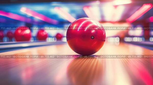 friends red bowling ball ai generated. Стоковое AI-изображение, AI-художник Vectorwin / Фотобанк Лори