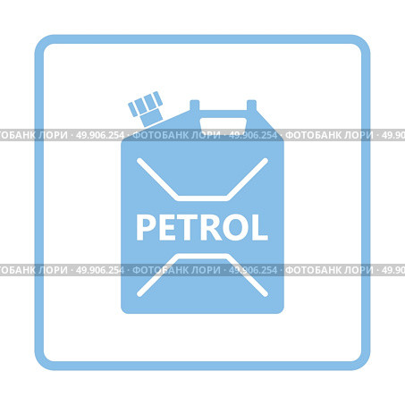 Fuel canister icon. Blue frame design. Vector illustration. Стоковая иллюстрация, агентство Ingram Publishing / Фотобанк Лори