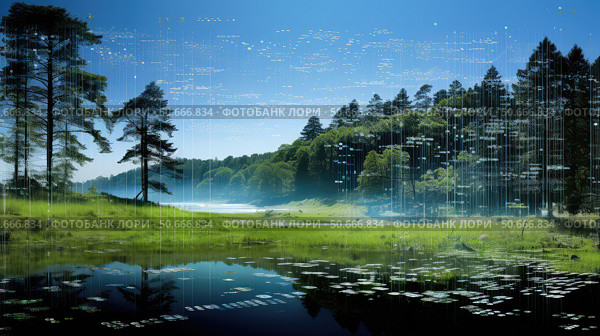 fusion transparent data ai generated. Стоковое AI-изображение, AI-художник Vectorwin / Фотобанк Лори