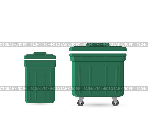 garbage can with waste. Стоковая иллюстрация, агентство Ingram Publishing / Фотобанк Лори