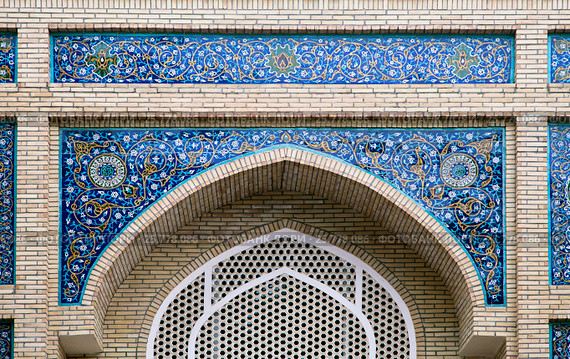 Gate of a mosque in Samarkand (2014 год). Стоковое фото, фотограф Надежда Болотина / Фотобанк Лори