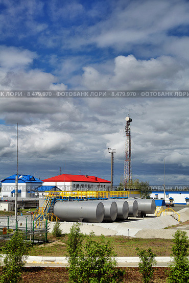 Газокомпрессорная станция ГКС (2014 год). Стоковое фото, фотограф Манапова Екатерина / Фотобанк Лори