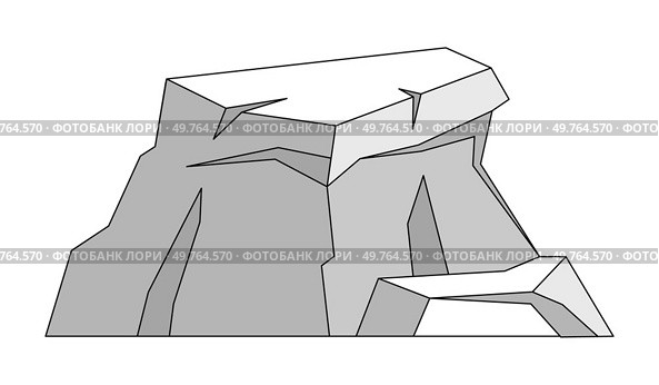 Glaciers vector illustration. Wintry scenes, adorned with glaciers, reveal natures quiet strength The glacial concept transcends icy landscapes, resonating with environmental harmony. Glaciers. Icy floes and frozen landscapes define remote beauty polar regions. Стоковая иллюстрация, агентство Ingram Publishing / Фотобанк Лори