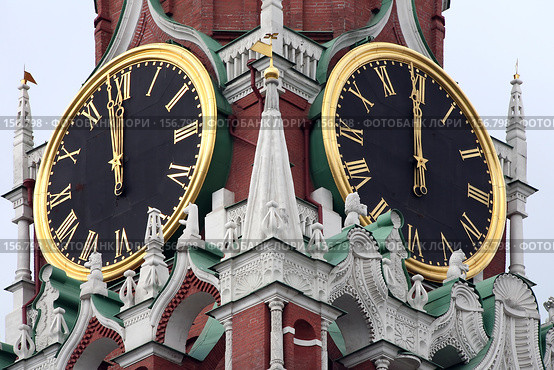Главные часы страны (2007 год). Стоковое фото, фотограф Parmenov Pavel / Фотобанк Лори