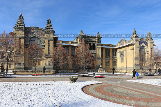 Главные нарзанные ванны на Курортном бульваре в городе Кисловодске (2016 год). Стоковое фото, фотограф Алексей Гусев / Фотобанк Лори