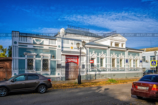 Главный дом усадьбы Тряпкина (Музей Городецкий пряник, Городец) (2023 год). Редакционное фото, фотограф Илья Старков / Фотобанк Лори