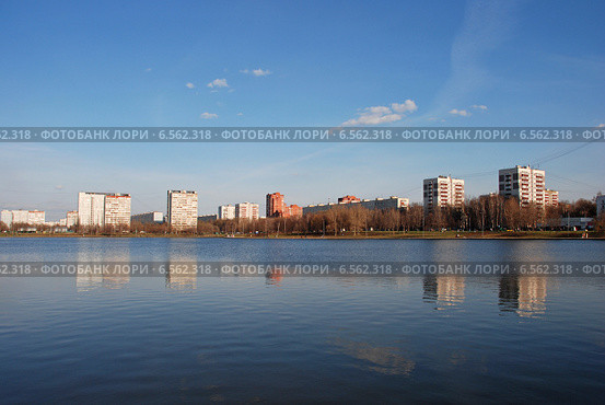 Гольяновский пруд, район Гольяново, Москва (2010 год). Стоковое фото, фотограф lana1501 / Фотобанк Лори