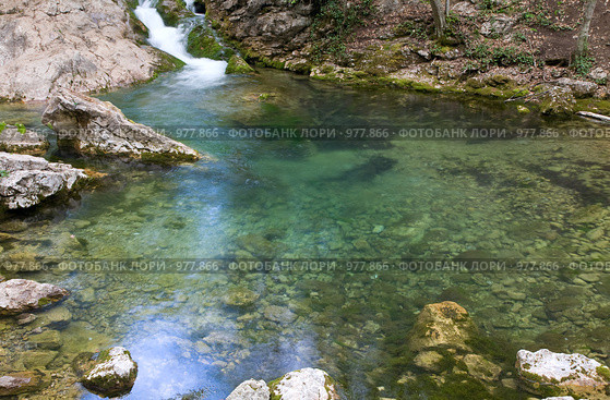 Горная река (2009 год). Стоковое фото, фотограф Юрий Брыкайло / Фотобанк Лори