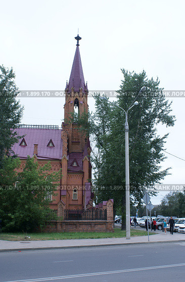 Город Иркутск. Римско-католический приход Успения Богородицы(Польский костел) (2010 год). Стоковое фото, фотограф Валерий Лаврушин / Фотобанк Лори