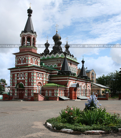 Город Киров (бывший Вятка), Свято-Серафимовский кафедральный собор (1904 г.) (2006 год). Стоковое фото, фотограф Солодовникова Елена / Фотобанк Лори