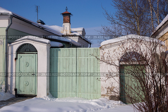 Город Коломна. Ворота дома Луковникова (2018 год). Стоковое фото, фотограф Михаил Ворожцов / Фотобанк Лори