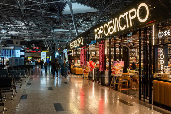 Город Москва, Аэропорт Внуково. В зале вылета аэропорта. Редакционное фото, фотограф Игорь Низов / Фотобанк Лори