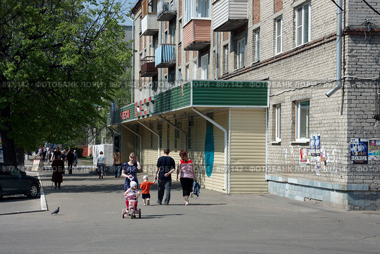 Город Муром. Улица Московская (2009 год). Редакционное фото, фотограф Юрий Синицын / Фотобанк Лори