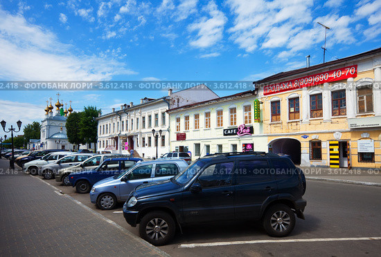 Город Муром, улица Московская летом (2012 год). Редакционное фото, фотограф Яков Филимонов / Фотобанк Лори