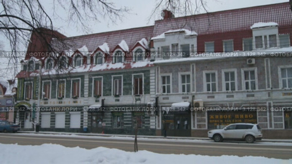 Город Уфа, улица Коммунистическая. Зима (2012 год). Редакционное видео, видеограф Mikhail Erguine / Фотобанк Лори