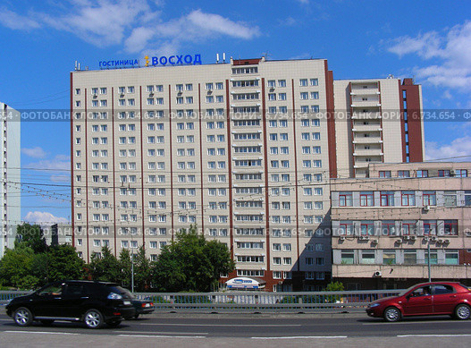 Гостиница "Восход". Алтуфьевское шоссе, дом 2. Москва (2014 год). Редакционное фото, фотограф lana1501 / Фотобанк Лори