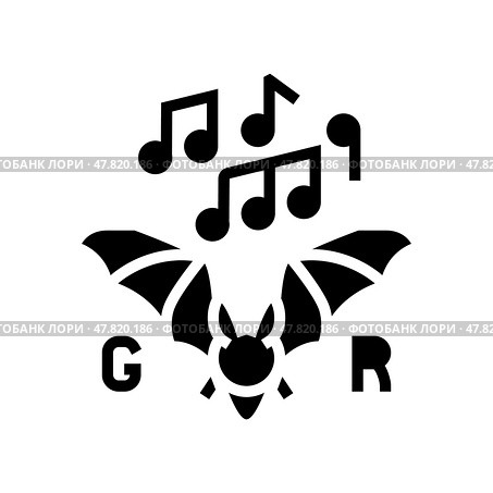 gothic rock goth subculture glyph icon vector illustration. Стоковая иллюстрация, иллюстратор Vectorwin / Фотобанк Лори