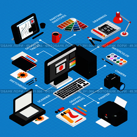 Graphic Design Infographics. Стоковая иллюстрация, агентство Ingram Publishing / Фотобанк Лори