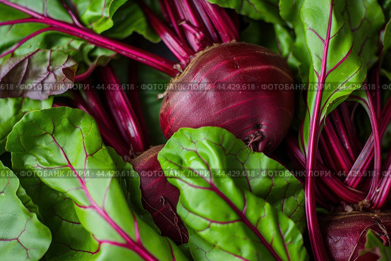 Green Beet leaves. Generate Ai. Стоковое AI-изображение, AI-художник Иван Рябоконь / Фотобанк Лори