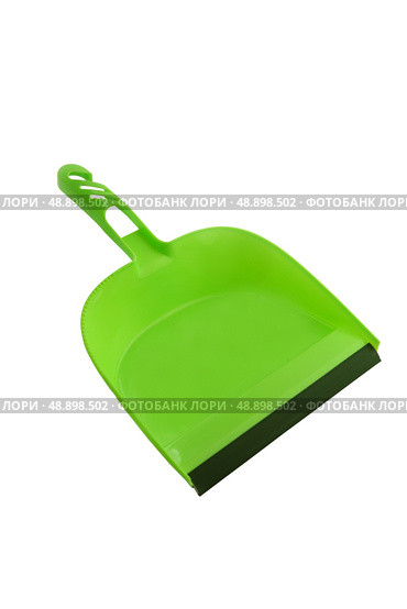 Green dustpan. Стоковое фото, агентство Ingram Publishing / Фотобанк Лори