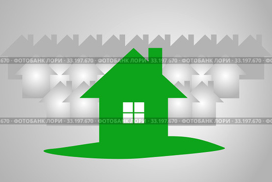 Green ecology house concept. Стоковое фото, фотограф Jaroslav Frank / Smarterpix / Фотобанк Лори