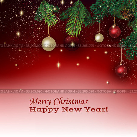 greeting Christmas card. Стоковое фото, фотограф Andrey Lipinskiy / PantherMedia / Фотобанк Лори