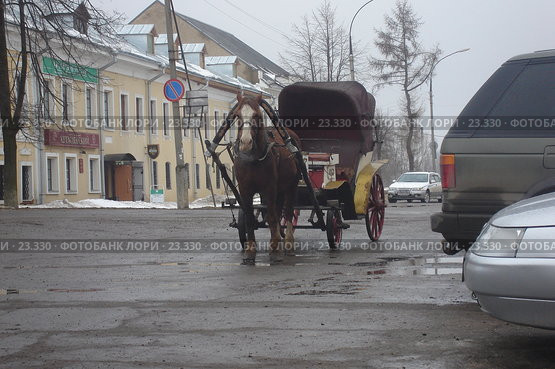 Гужевой транспорт в г.Ростов (2007 год). Стоковое фото, фотограф Аврам / Фотобанк Лори