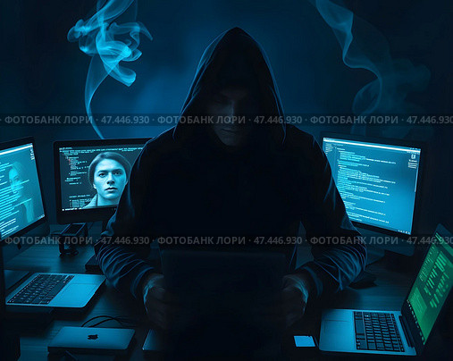 Хакер. Стоковое AI-изображение, AI-художник Boostport / Фотобанк Лори