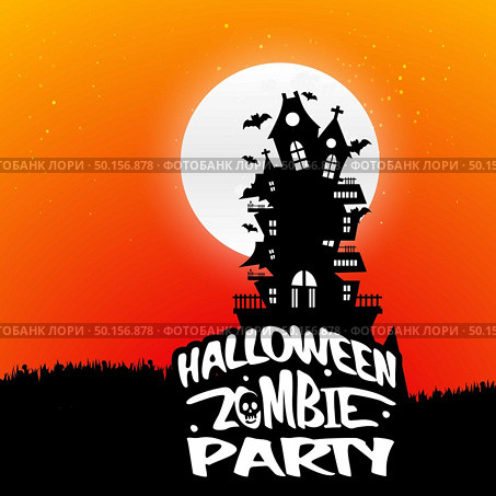 Halloween Background Vectors. Стоковая иллюстрация, агентство Ingram Publishing / Фотобанк Лори