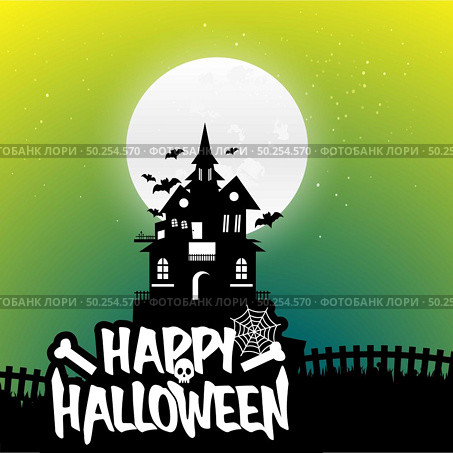 Halloween Background Vectors. Стоковая иллюстрация, агентство Ingram Publishing / Фотобанк Лори