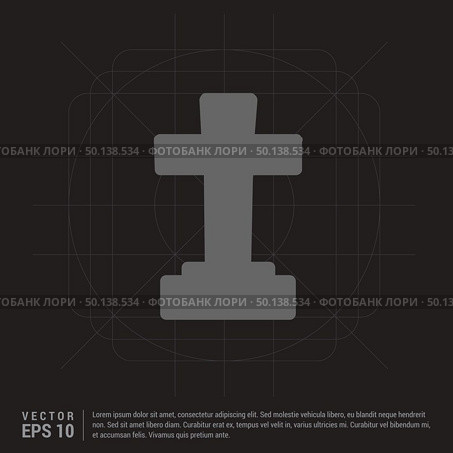 Halloween Grave Cross icon. Стоковая иллюстрация, агентство Ingram Publishing / Фотобанк Лори