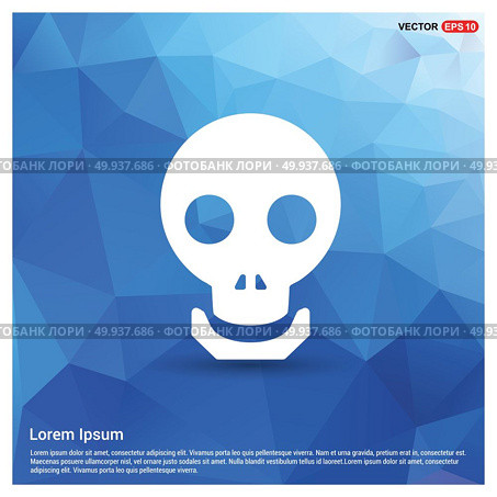 Halloween skull icon - Free vector icon. Стоковая иллюстрация, агентство Ingram Publishing / Фотобанк Лори