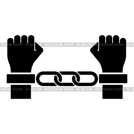Hands in handcuffs Criminal concept Arrested punishment Bondage convict icon black color vector illustration image flat style simple. Hands in handcuffs Criminal concept Arrested punishment Bondage convict icon black color vector illustration image flat style. Стоковая иллюстрация, агентство Ingram Publishing / Фотобанк Лори
