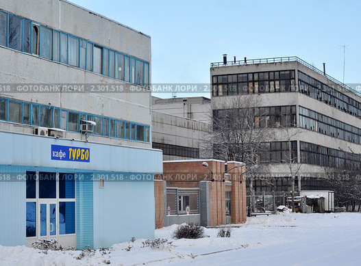 Харьков, корпуса и проходная завода ОАО "Турбоатом" (2011 год). Редакционное фото, фотограф Анна Мартынова / Фотобанк Лори