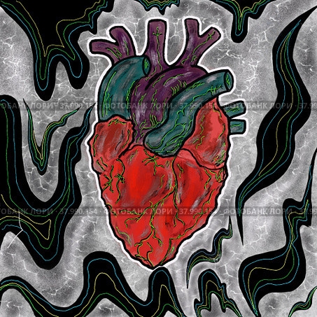 Heart. Стоковая иллюстрация, иллюстратор Диана Васильева / Фотобанк Лори