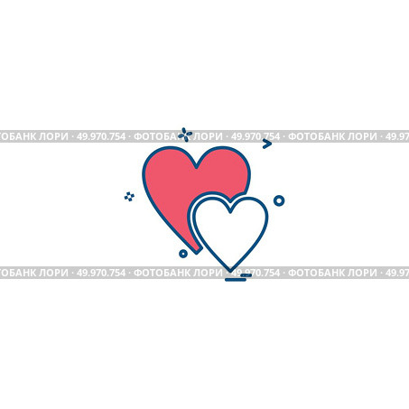 Hearts icon design vector . Стоковая иллюстрация, агентство Ingram Publishing / Фотобанк Лори