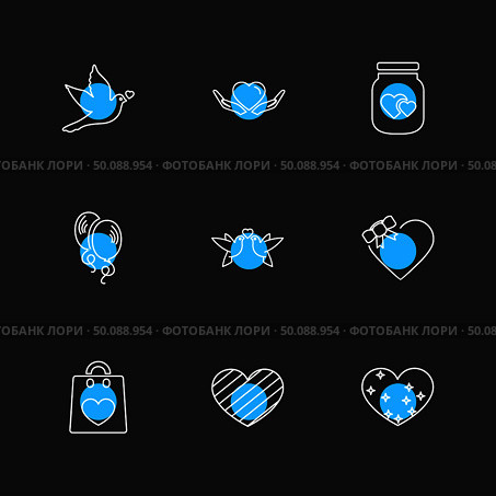 hearts , romantic , love , valentine , rose , flowers , perfume , pleasent , heart , loveable , couple , romance , icon, vector, design,  flat,  collection, style, creative,  icons. Стоковая иллюстрация, агентство Ingram Publishing / Фотобанк Лори