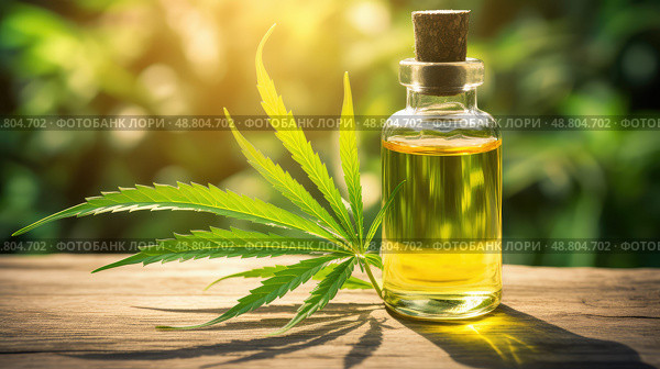 hemp oil cbd ai generated. Стоковое AI-изображение, AI-художник Vectorwin / Фотобанк Лори