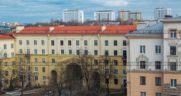 historical district of the city of Minsk. Belarus. Стоковое фото, агентство Ingram Publishing / Фотобанк Лори