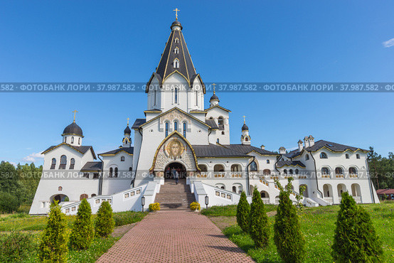 Holy-Vladimir cathedral.Valaam Transfiguration Monastery. Стоковое фото, фотограф Михаил Аккуратoв / Фотобанк Лори