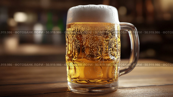 hops pitcher beer ai generated. Стоковое AI-изображение, AI-художник Vectorwin / Фотобанк Лори