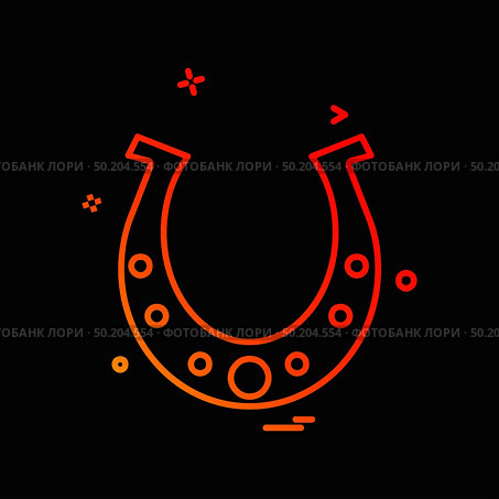 Horse shoe icon design vector. Стоковая иллюстрация, агентство Ingram Publishing / Фотобанк Лори