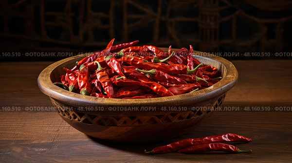 hot heat pepper isolated ai generated. Стоковое AI-изображение, AI-художник Vectorwin / Фотобанк Лори